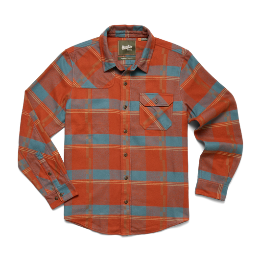 Howler Bros HARKER'S FLANNEL BACKDROP PLAID : TERRACOTTA