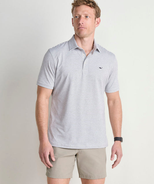 Vineyard Vines Bradley Stripe Sankaty Polo