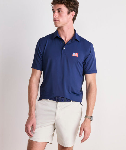 Vineyard Vines Golf Sankaty Polo