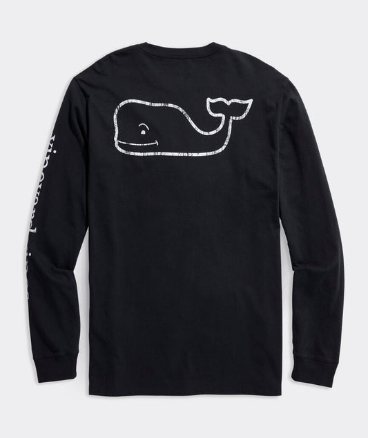 Vineyard Vines Vintage Whale Long-Sleeve Pocket Tee