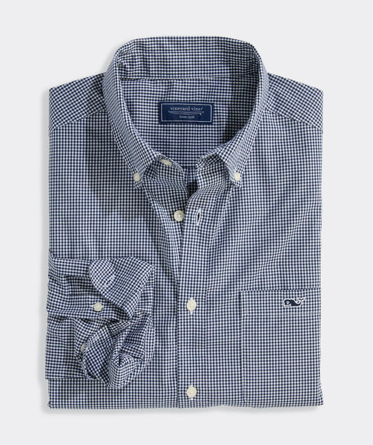 Vineyard Vines Anegada Gingham Perfect Wash Poplin Shirt