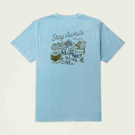 Marsh Wear Stay Awhile SS Tee- Hazy Blue