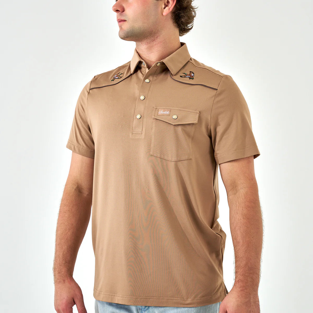 Burlebo Performance Pearl Snap Polo