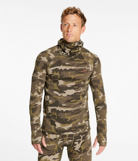 LL Bean Synthetic Base Layer LS Hoodie Heavyweight