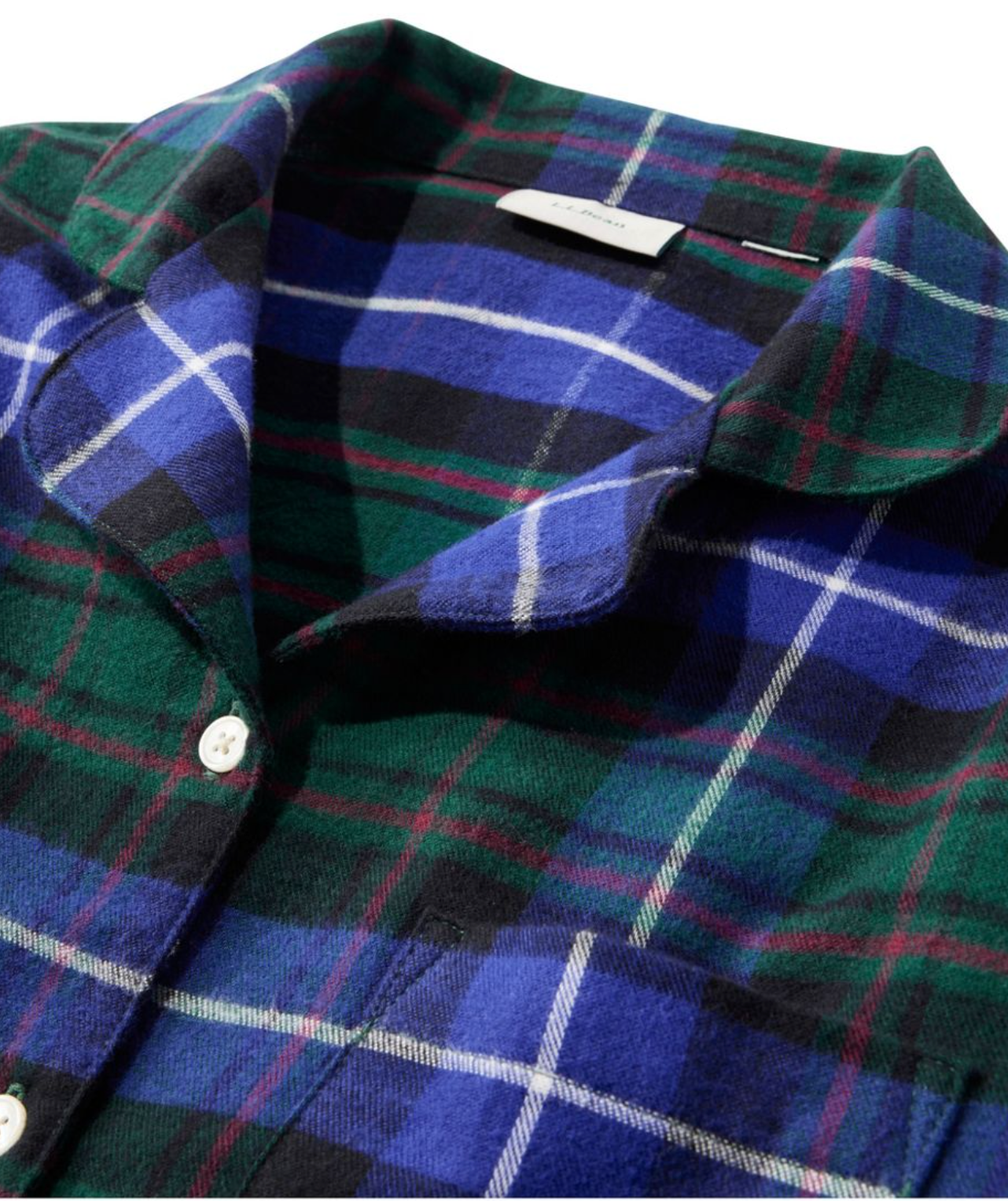LL Bean Women's Scotch Plaid Flannel Pajamas
