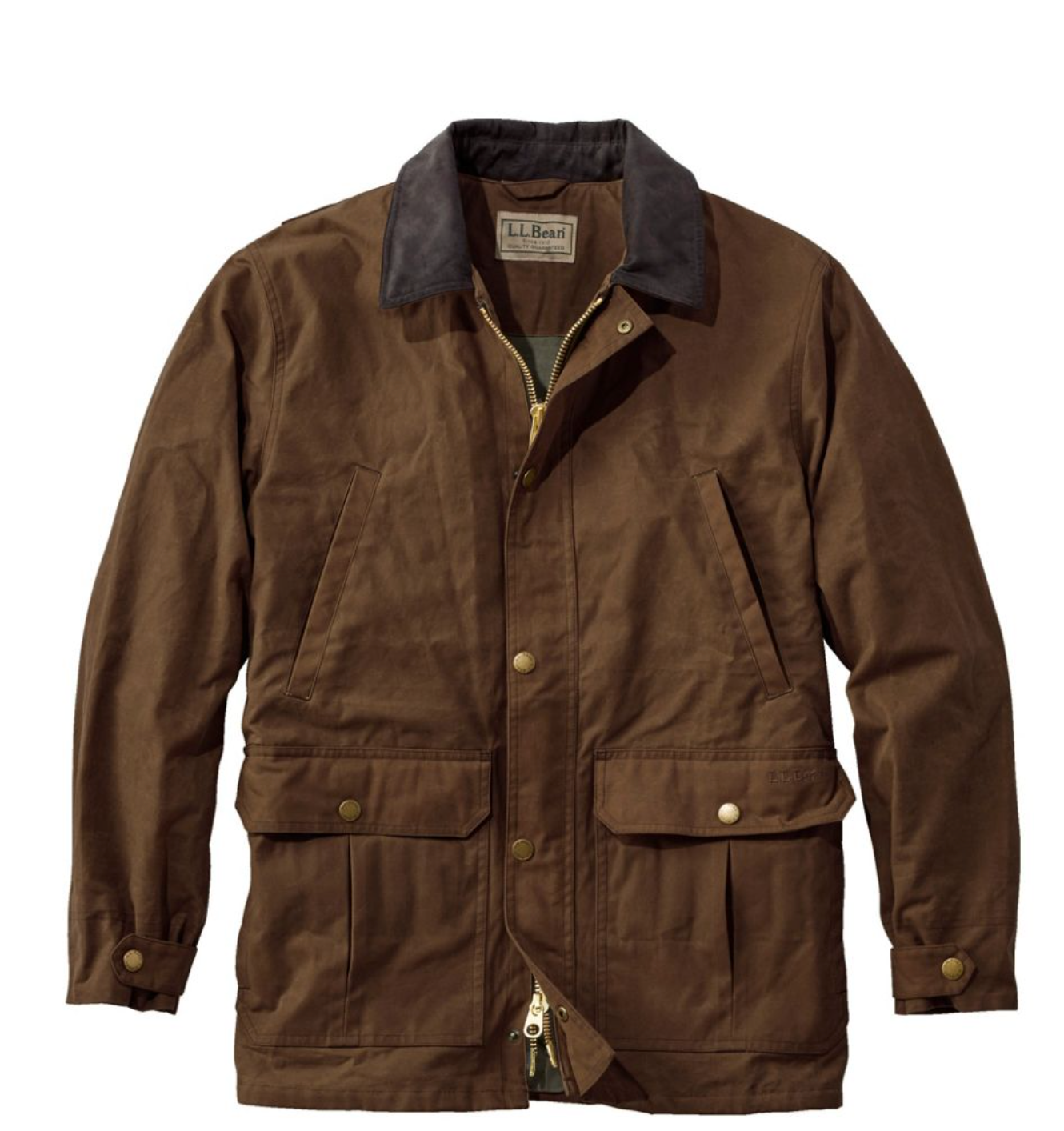 LL Bean Men's Double L Waxed-Cotton Upland Coat