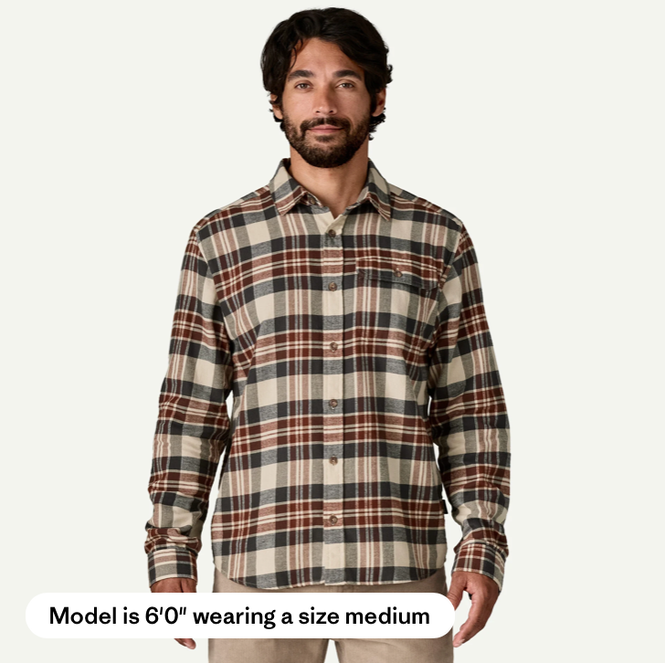 Patagonia Men's Long-Sleeved Lightweight Fjord Flannel Shirt