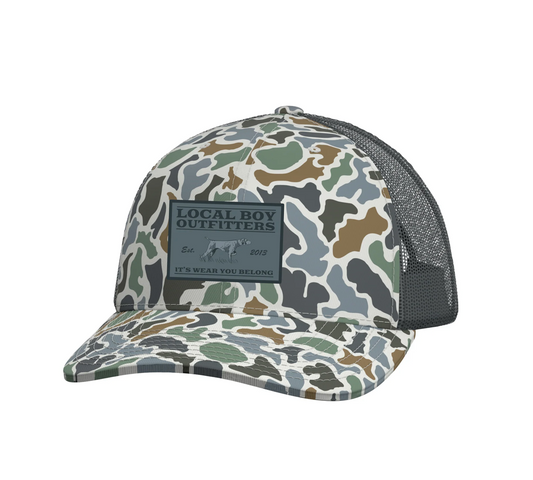 Local Boy Bird Dog Badge Trucker Hat