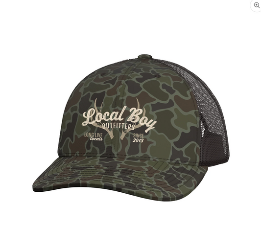 Local Boy Antler Arch Trucker Hat