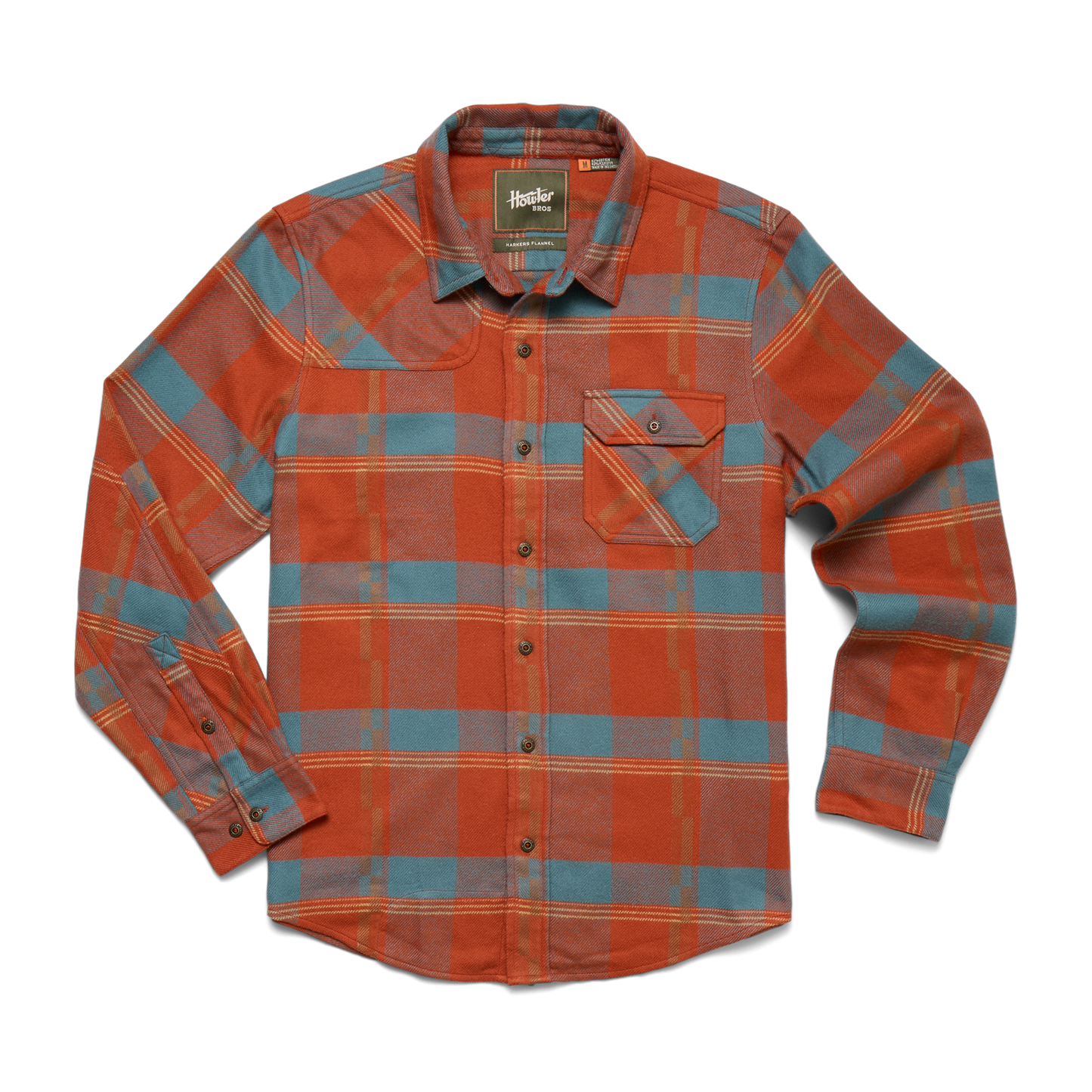 Howler Bros HARKER'S FLANNEL BACKDROP PLAID : TERRACOTTA