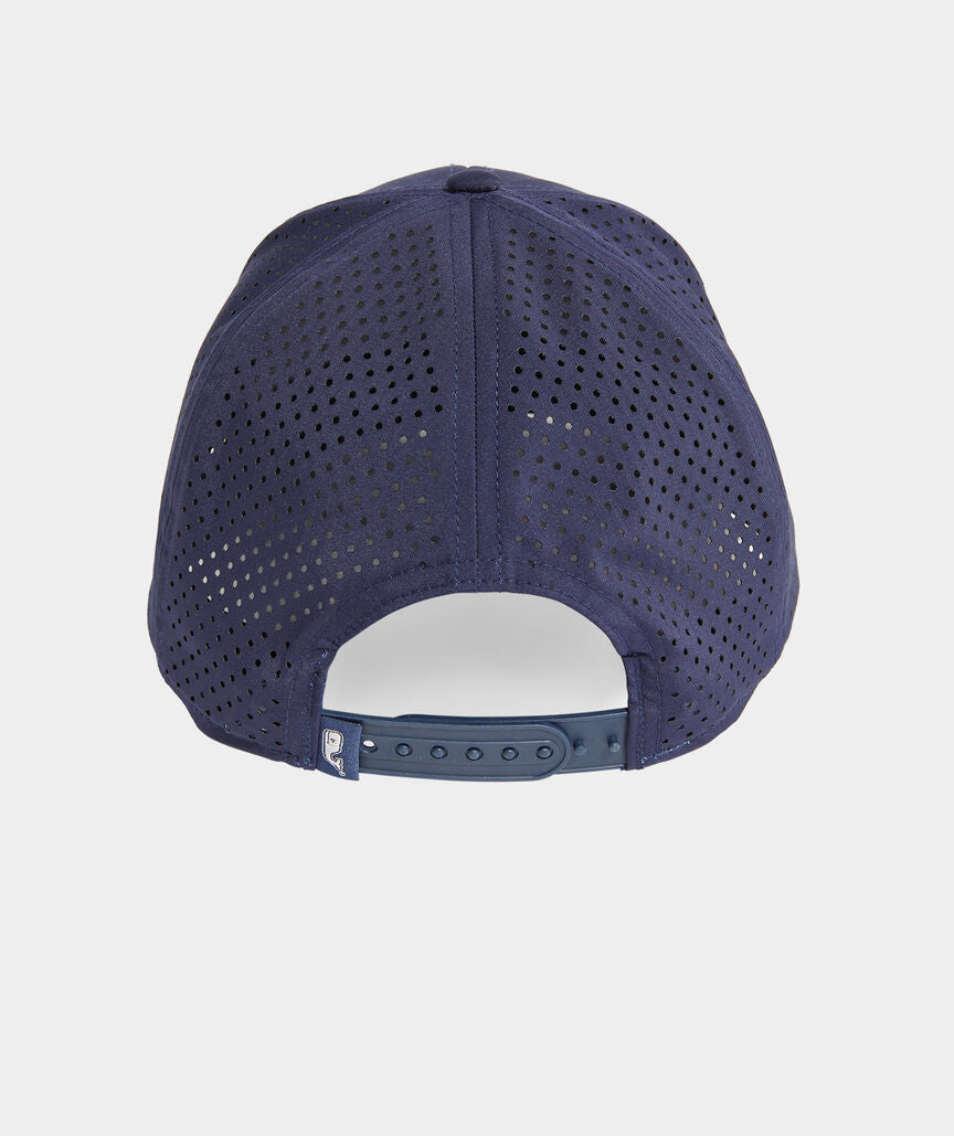 Vineyard Vines Rubber Patch Logo Box Performance Baseball Hat