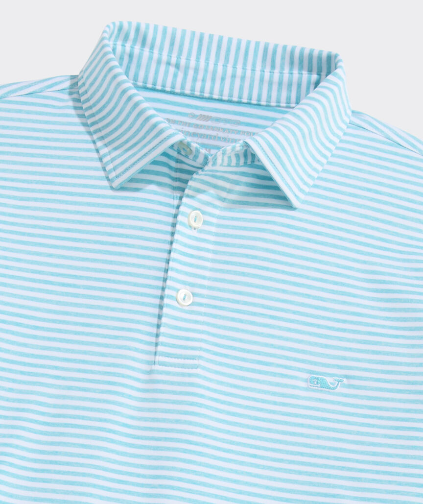 Vineyard Vines Sankaty Polo White/Turquoise
