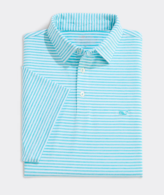 Vineyard Vines Sankaty Polo White/Turquoise