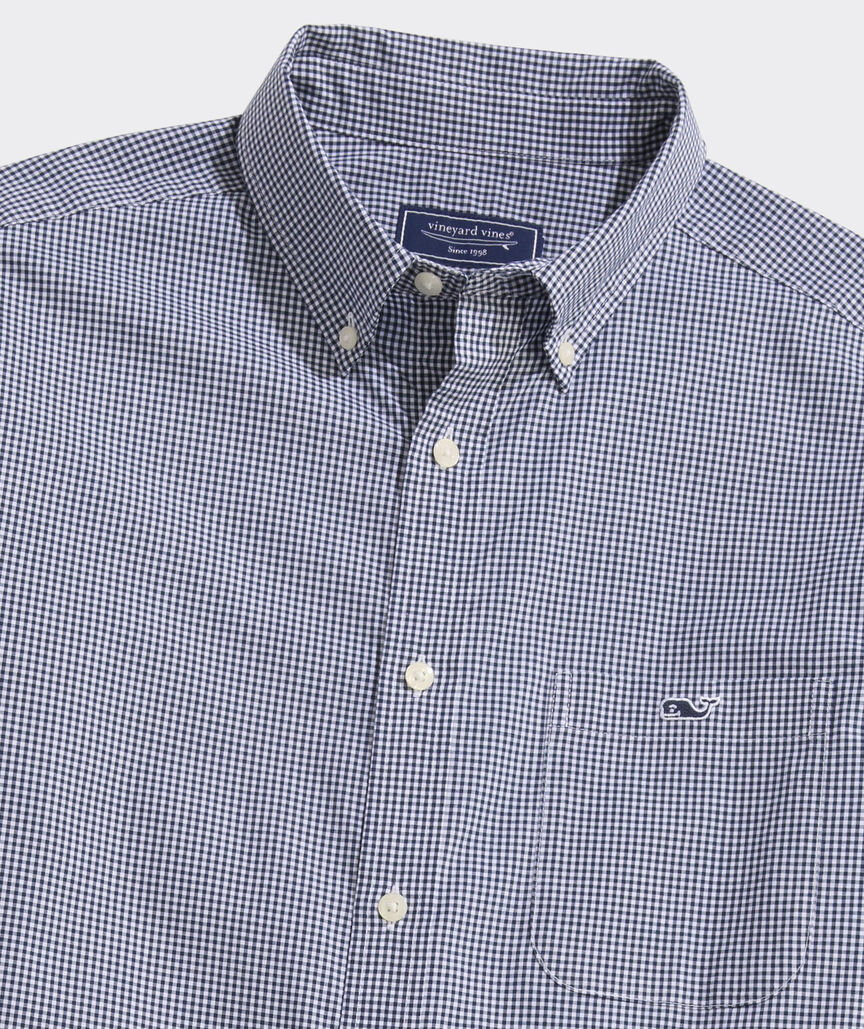Vineyard Vines Anegada Gingham Perfect Wash Poplin Shirt