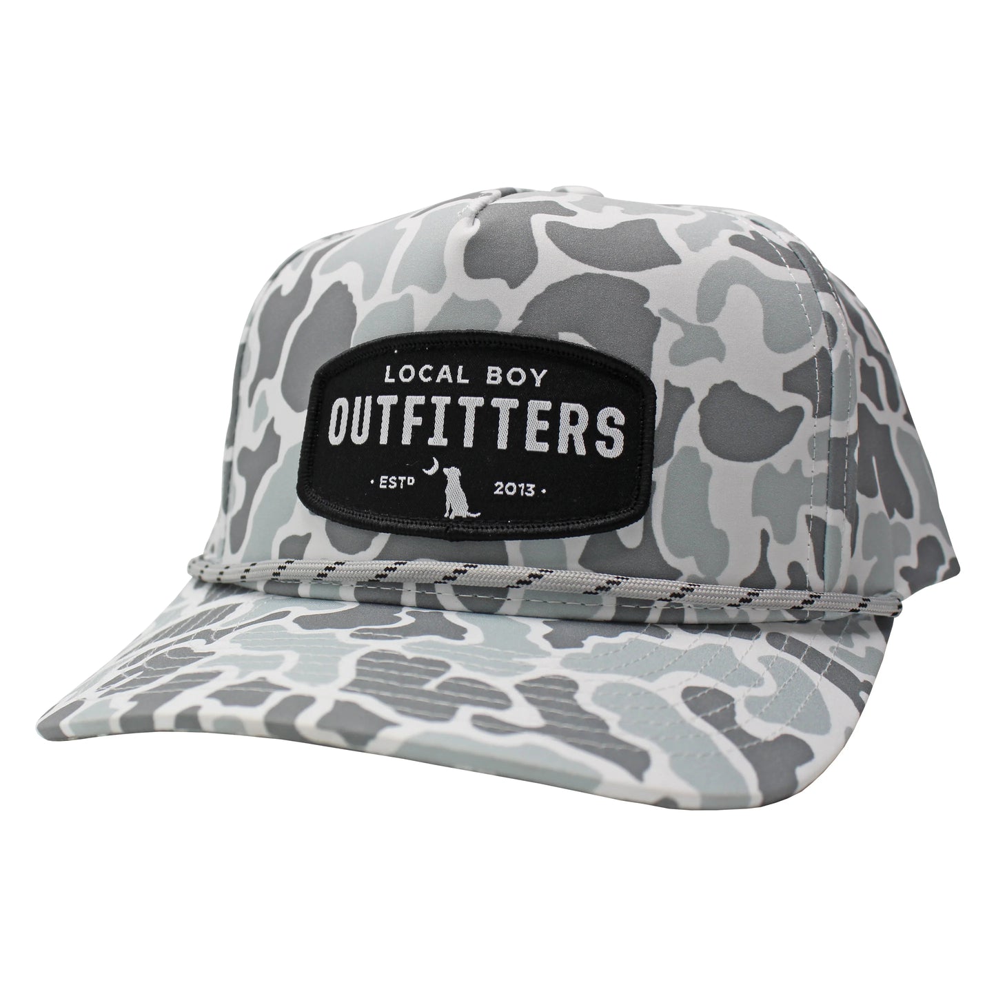 Local Boy Youth Woven Patch High Crown Rope Hat