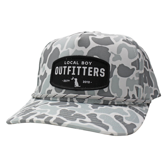 Local Boy Youth Woven Patch High Crown Rope Hat