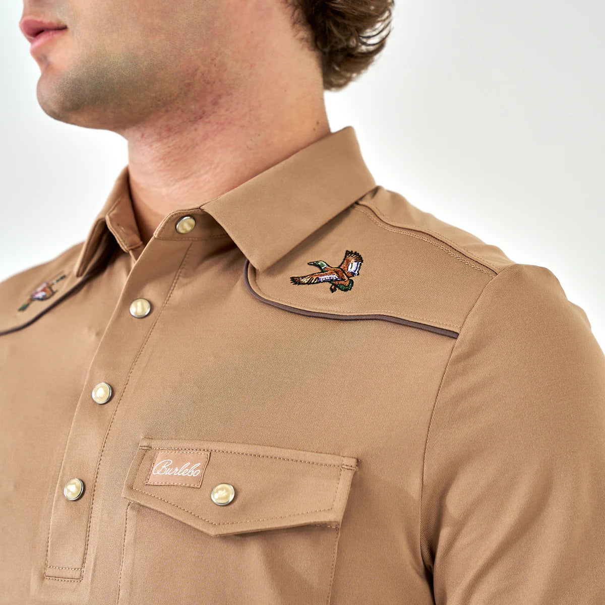 Burlebo Performance Pearl Snap Polo