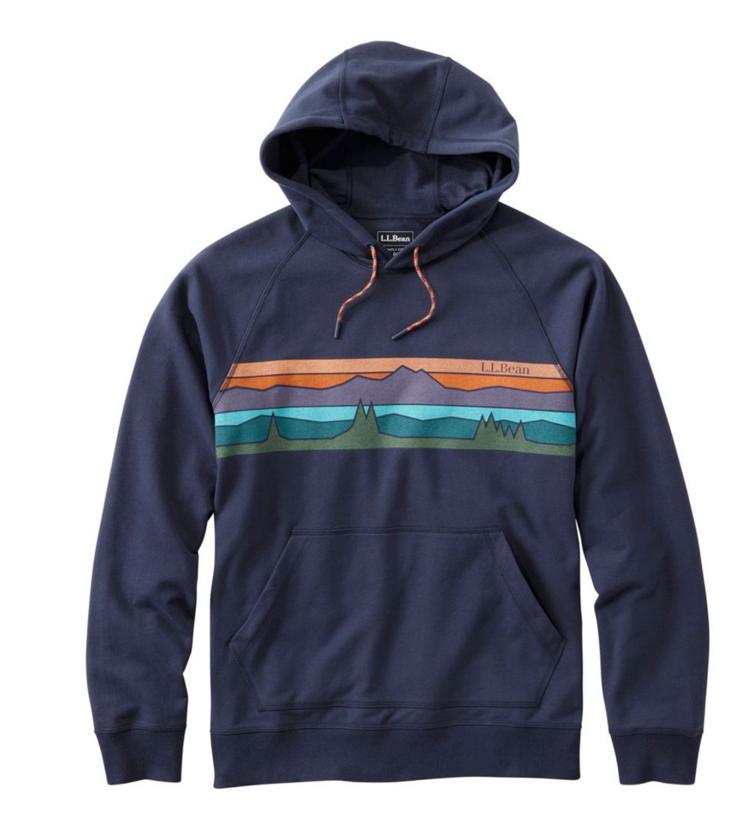 LL Bean Bean's Comfort Camp Hoodie, Graphic