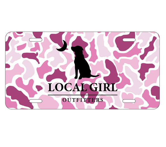Local girl LG License Plate