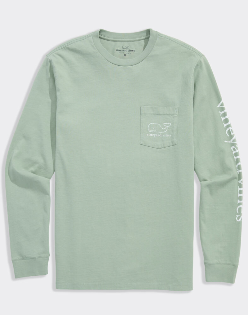 Vineyard Vines Vintage Whale Long-Sleeve Pocket Tee