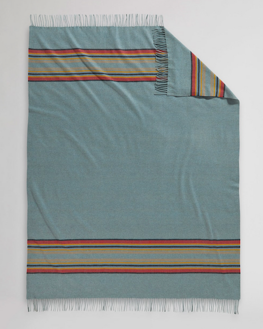 Pendleton Stripe 5th Ave Merino Wool Throw