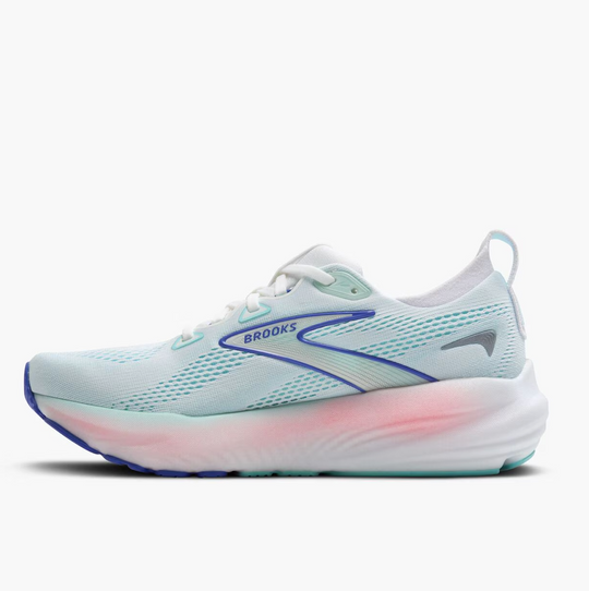 Brooks Ladies Glycerin GTS 22 White/Limpet Shell/Amparo Blue