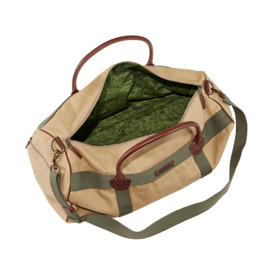 LL Bean Waxed Canvas Duffle Medium