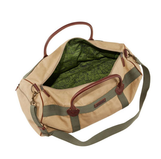 LL Bean Waxed Canvas Duffle Medium