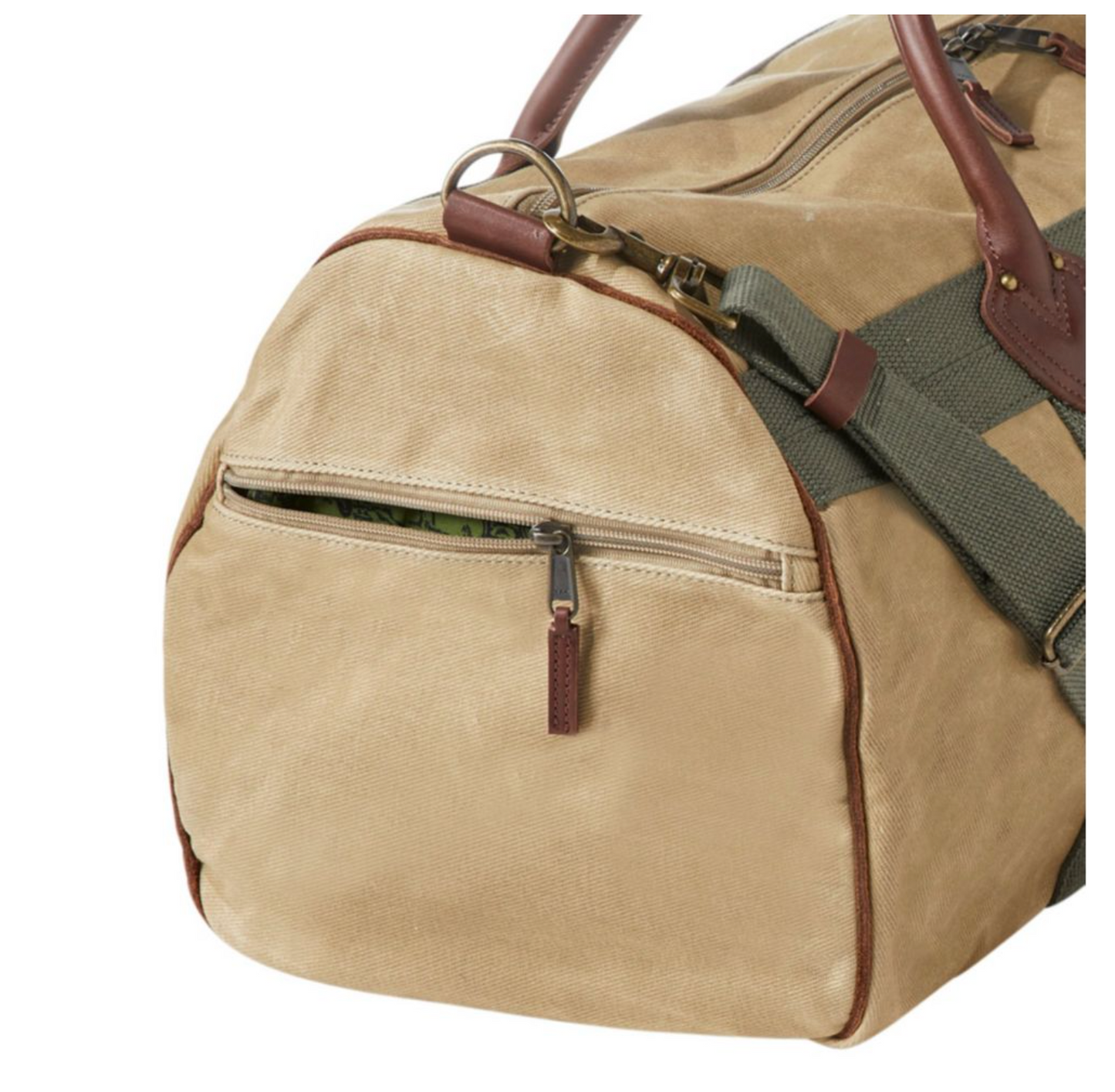 LL Bean Waxed Canvas Duffle Medium