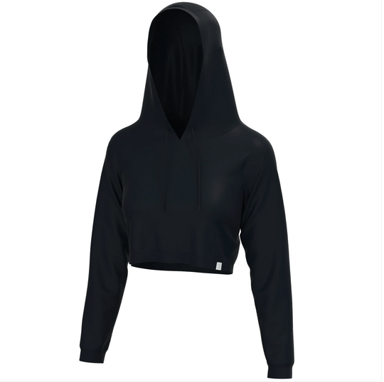 Local Girl Velvet Fleece Cropped Hoodie