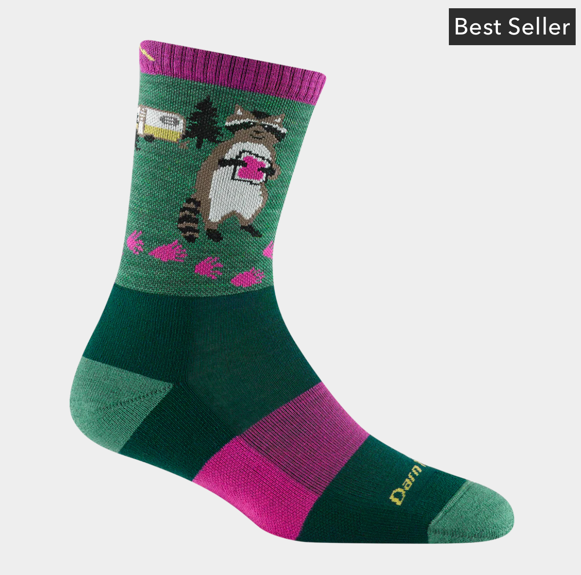 Darn Tough Women's Critter Club Micro Crew Lightweight Hiking Socks