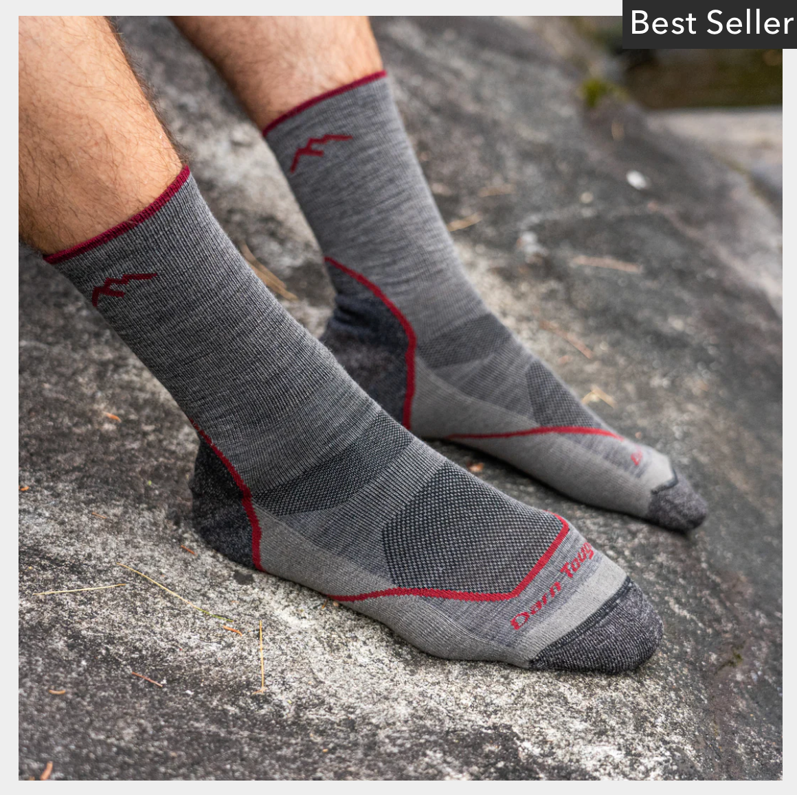Darn Tough Men's Light Hiker Micro Crew Lightweight Hiking Socks