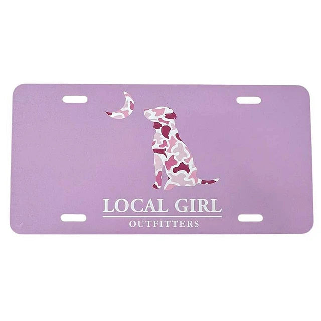 Local girl LG License Plate